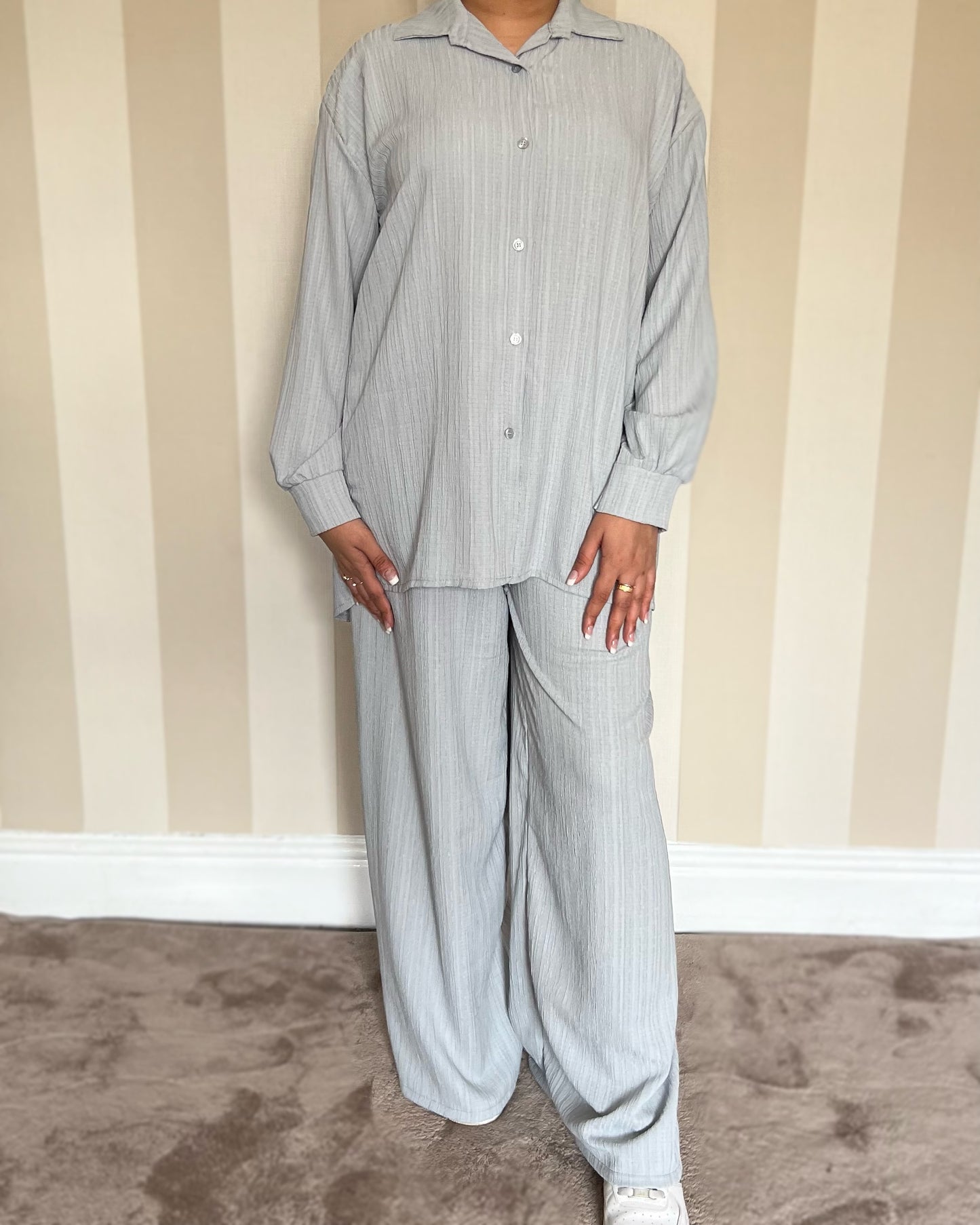 Textured Button Light Coord