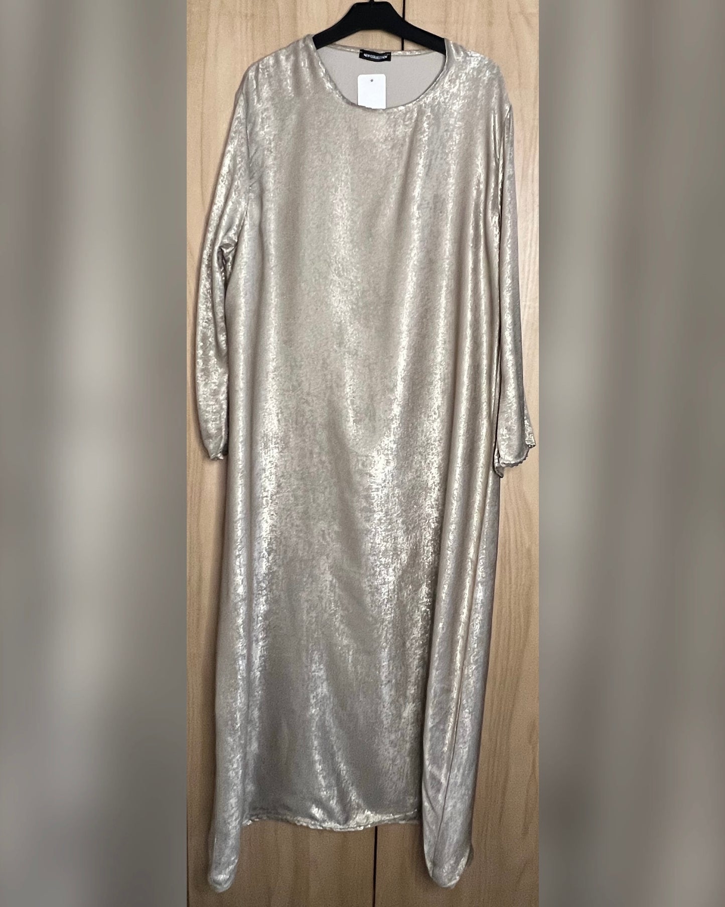 Crushed Satin Oversized Dress