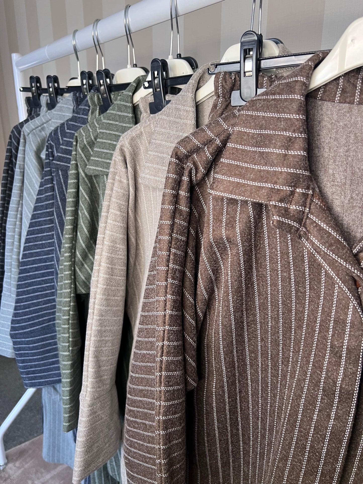 Warm Pinstripe Co Ord