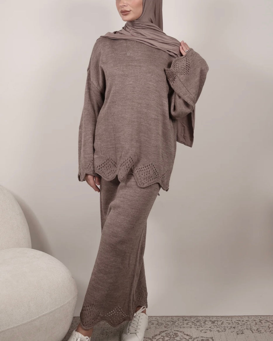 Scallop Knit Co Ord