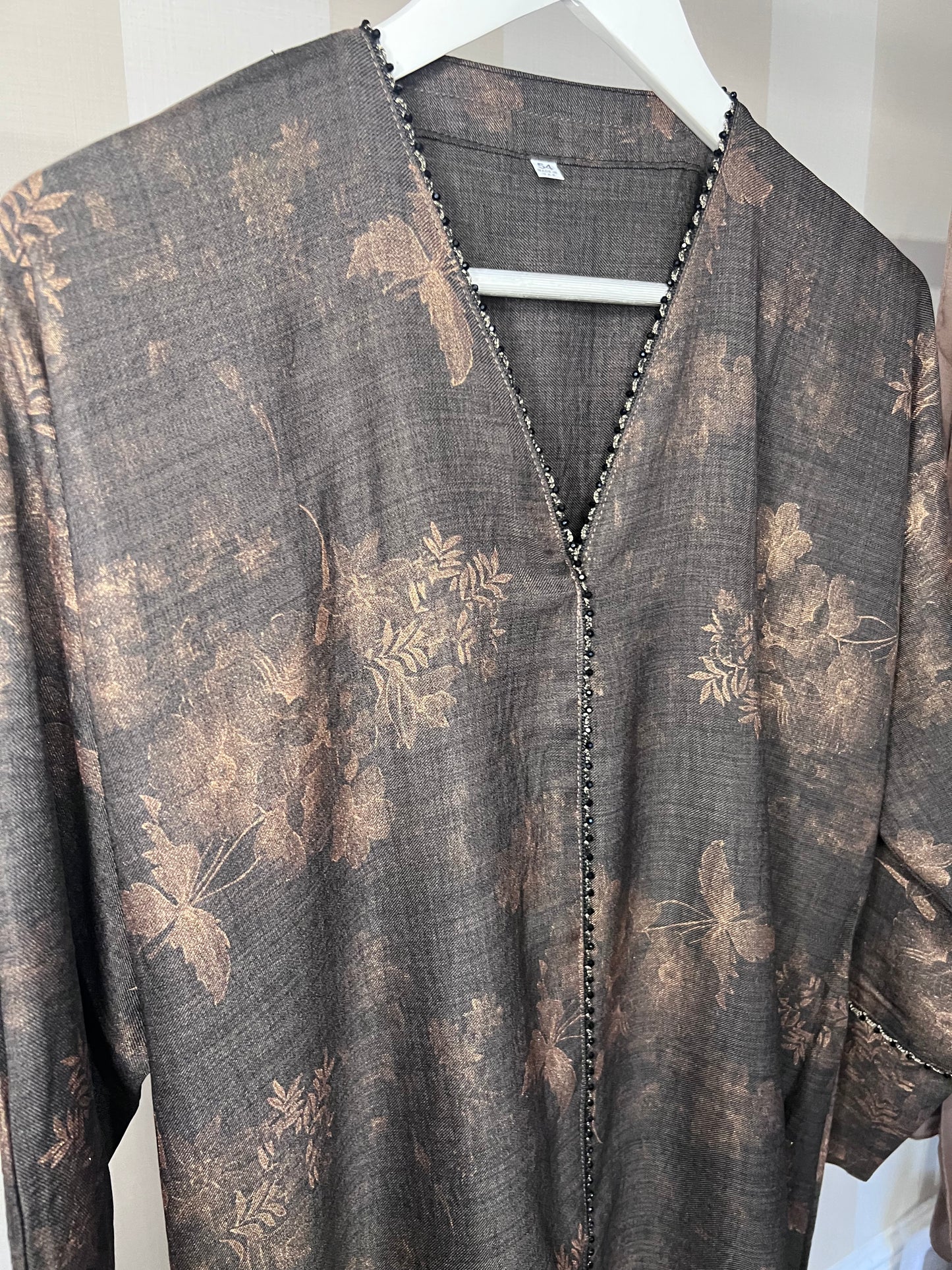 Noor Jacquard Beaded Abaya