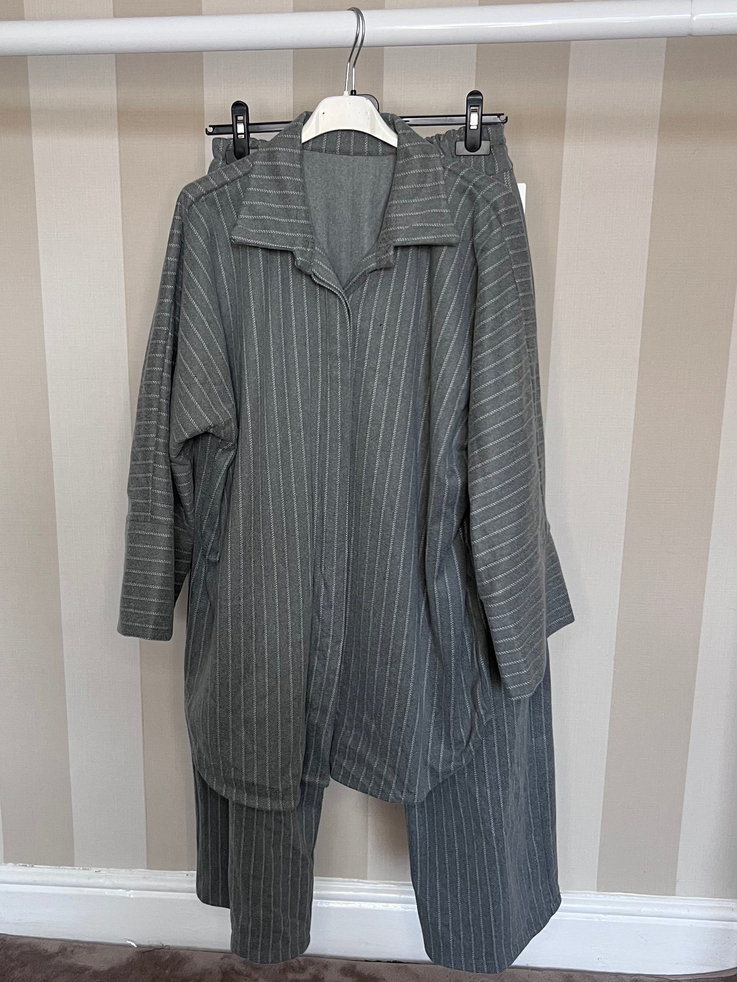 Warm Pinstripe Co Ord