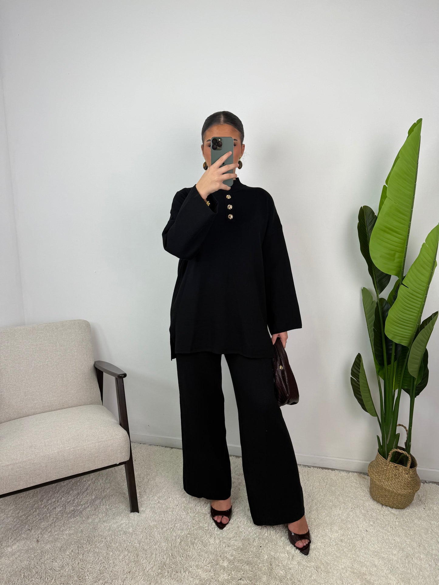 Lara Button Knit Co Ord