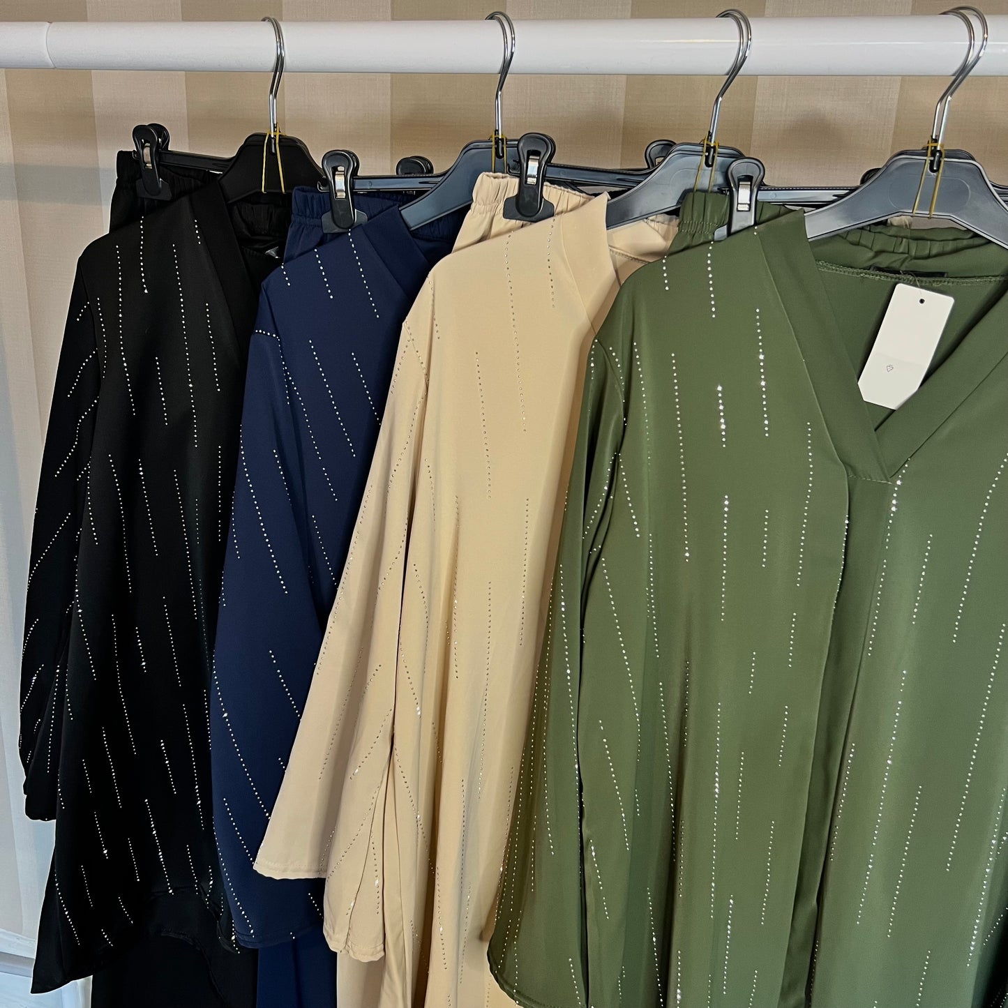 Diamanté V Neck Co Ord