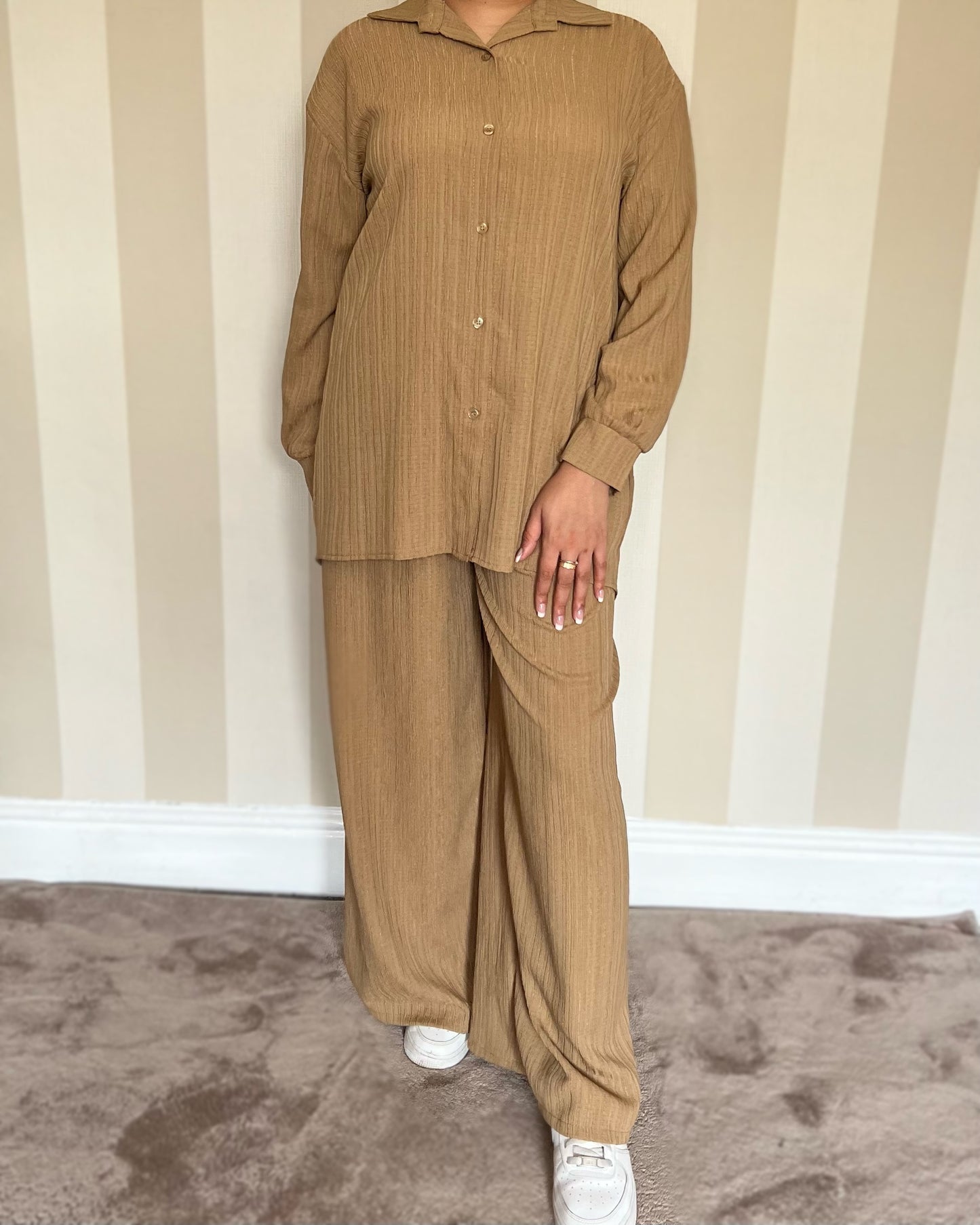 Textured Button Light Coord