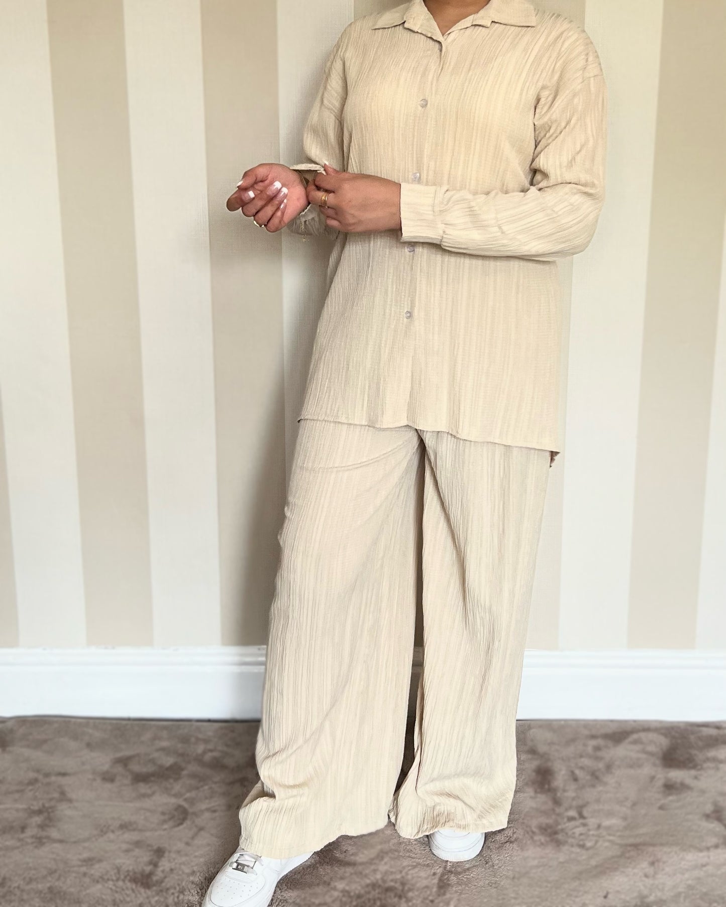 Textured Button Light Coord