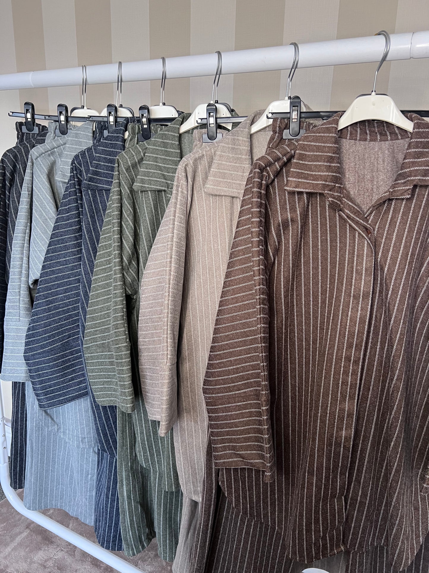 Warm Pinstripe Co Ord