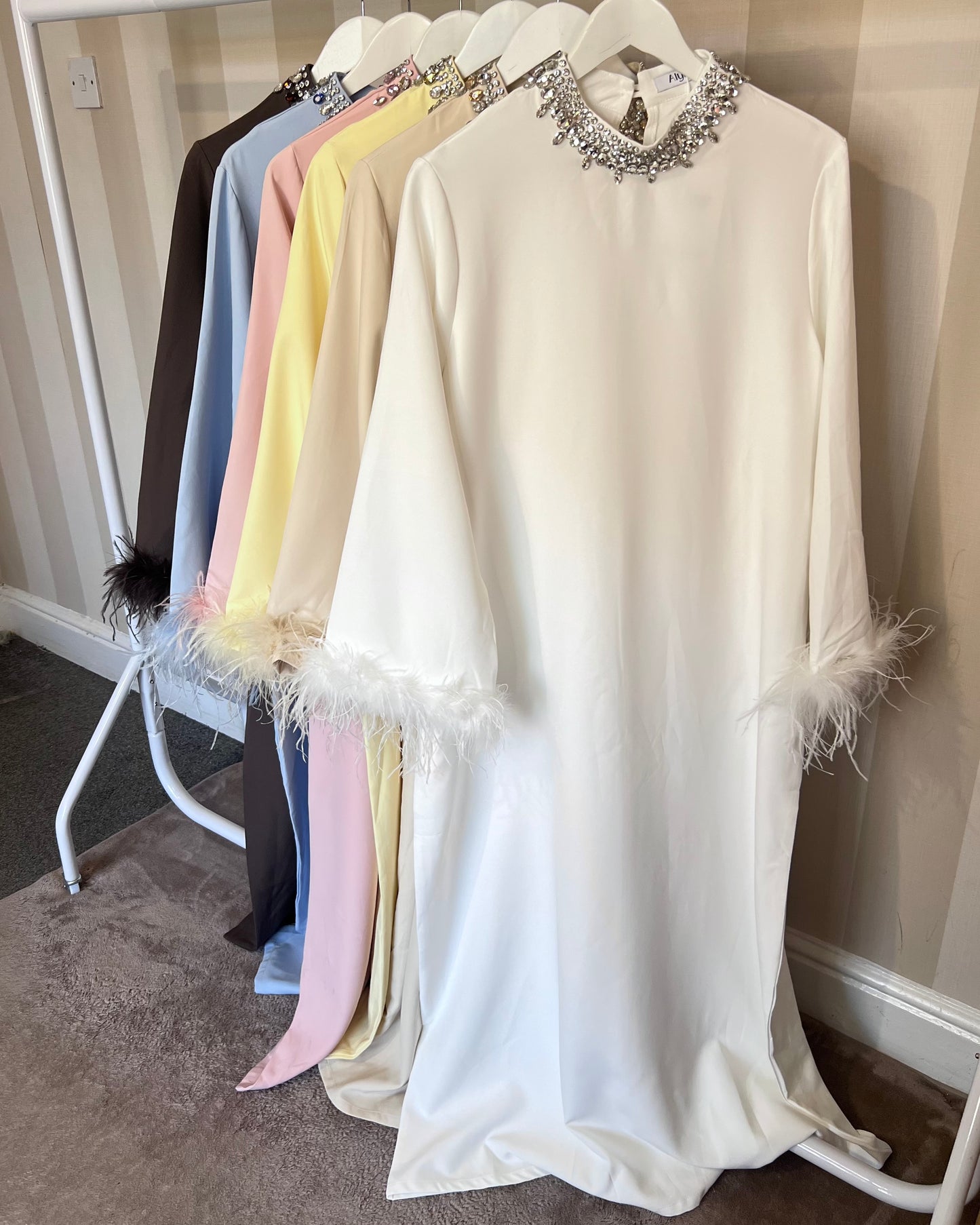 Nadia Feather Crystal Dress