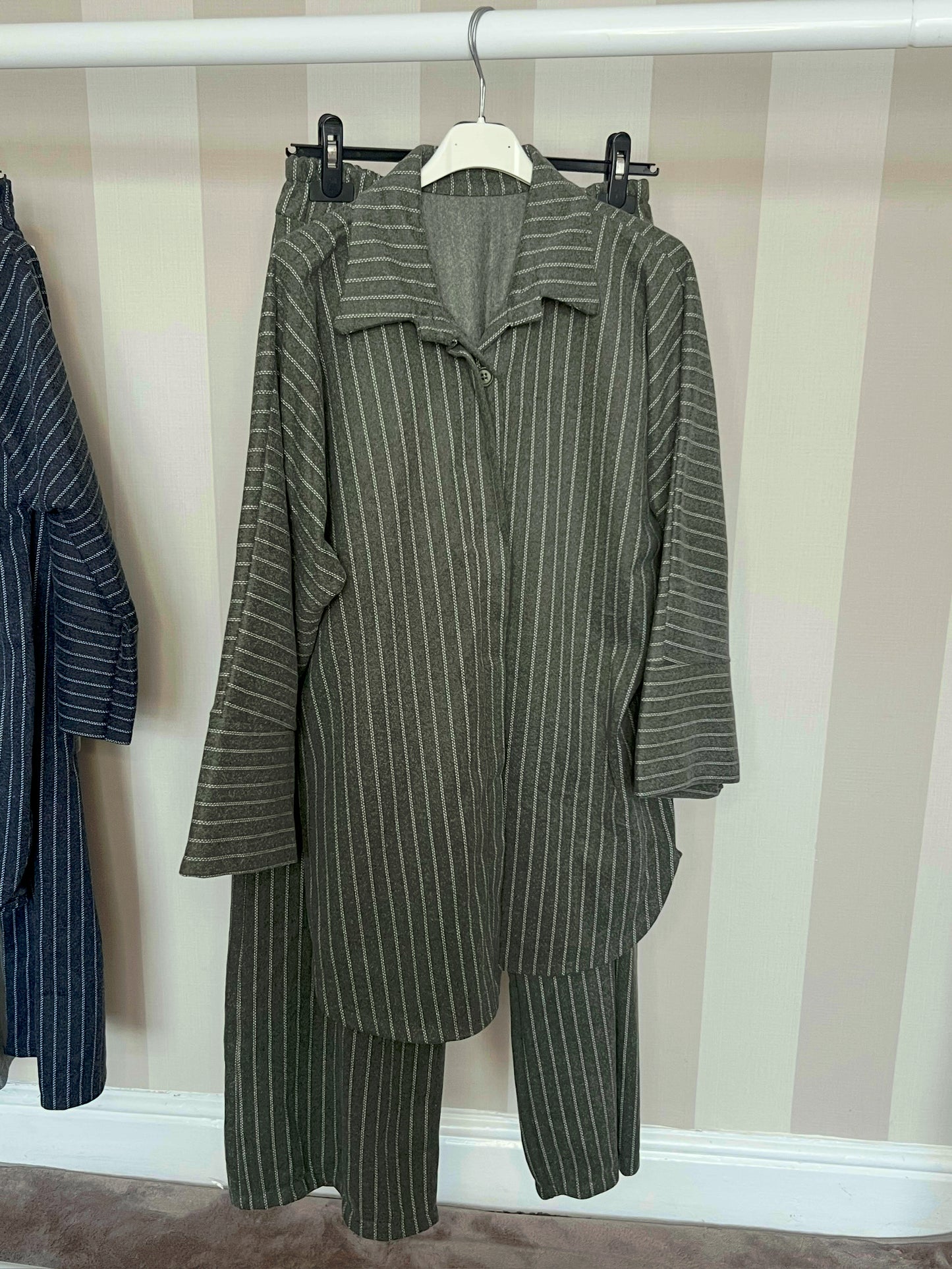 Warm Pinstripe Co Ord