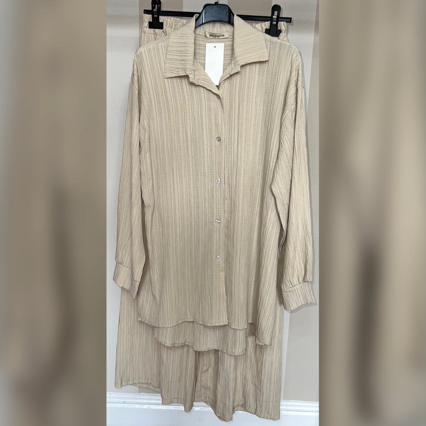 Textured Button Light Coord