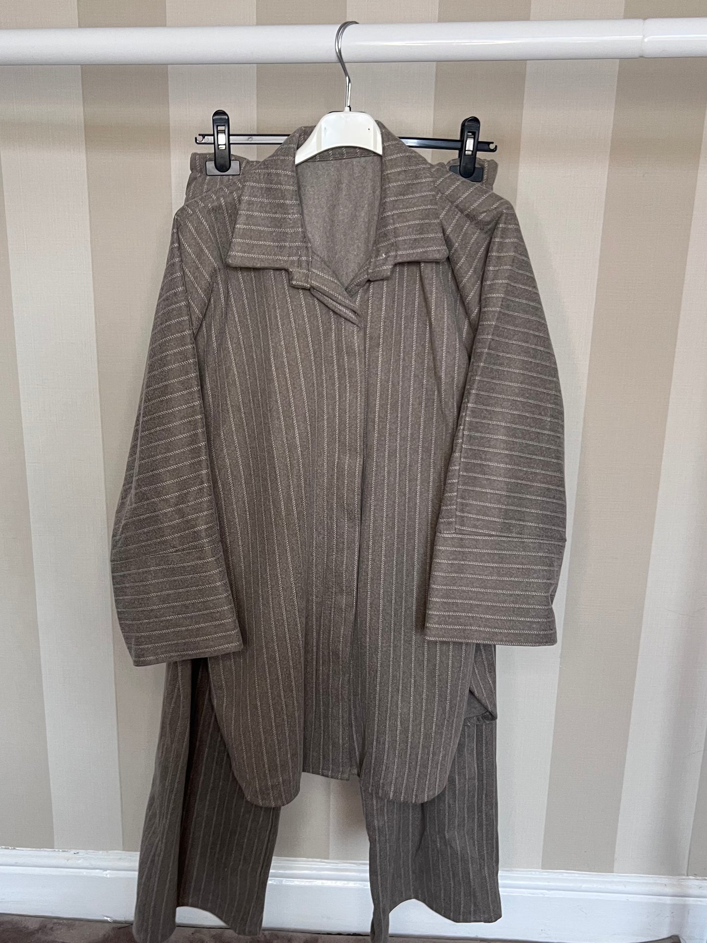 Warm Pinstripe Co Ord