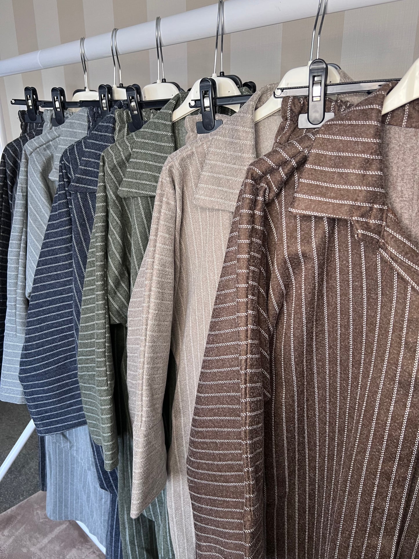 Warm Pinstripe Co Ord
