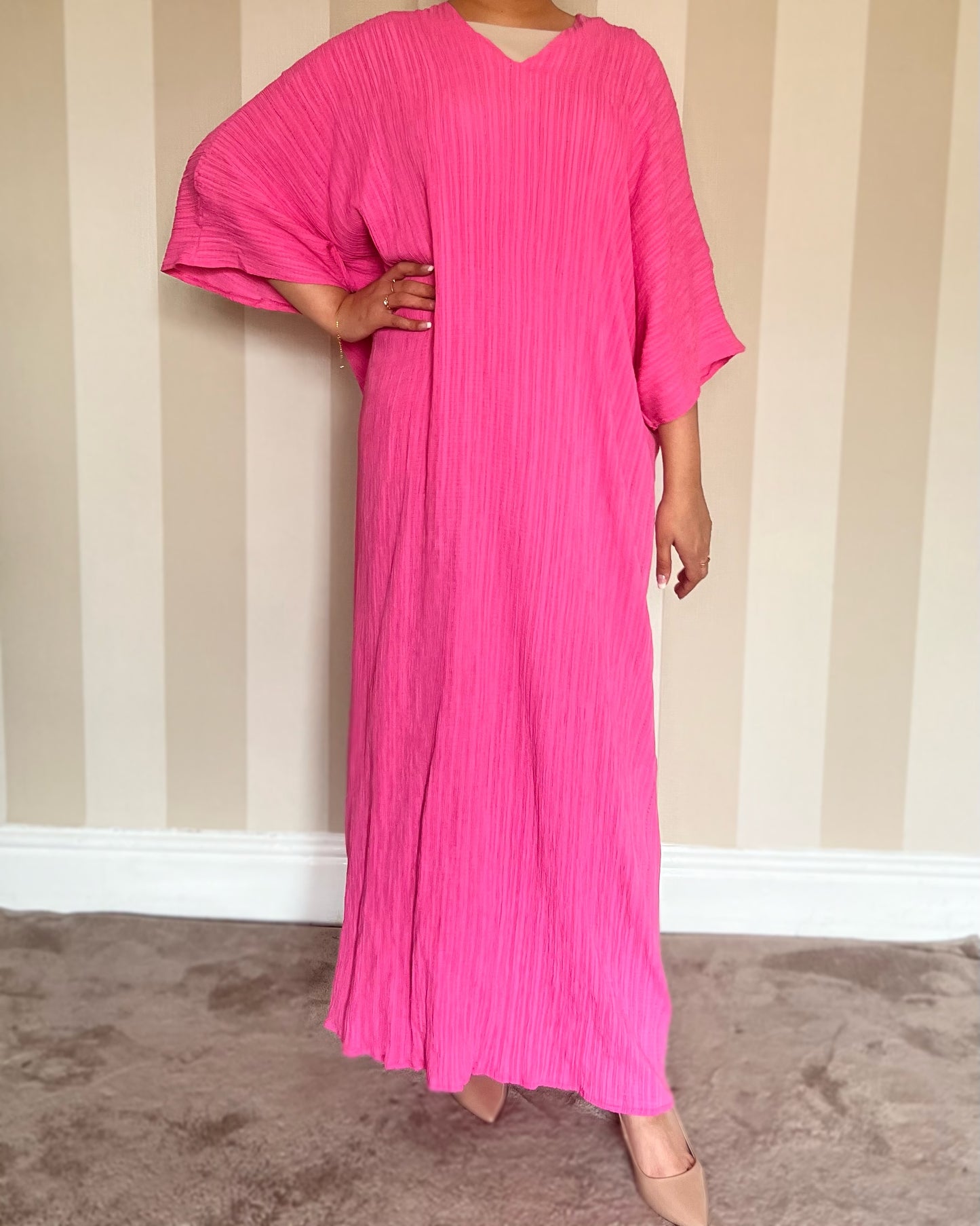 Textured Kaftan Dress