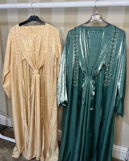 Rotana Beaded Abaya, Slip & Hijab Set