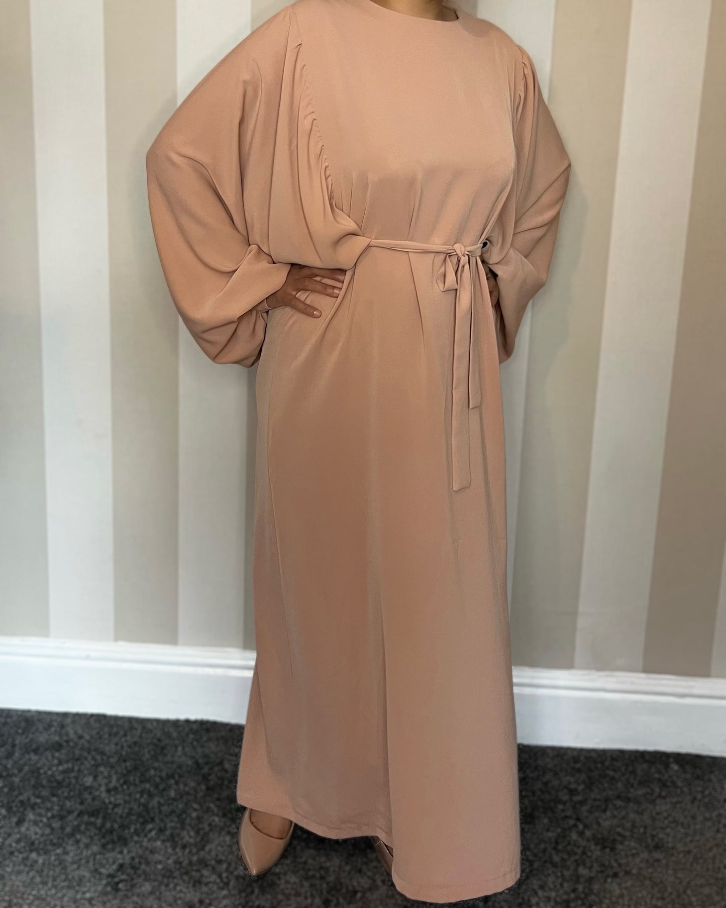 Balloon Sleeve Maxi Dress