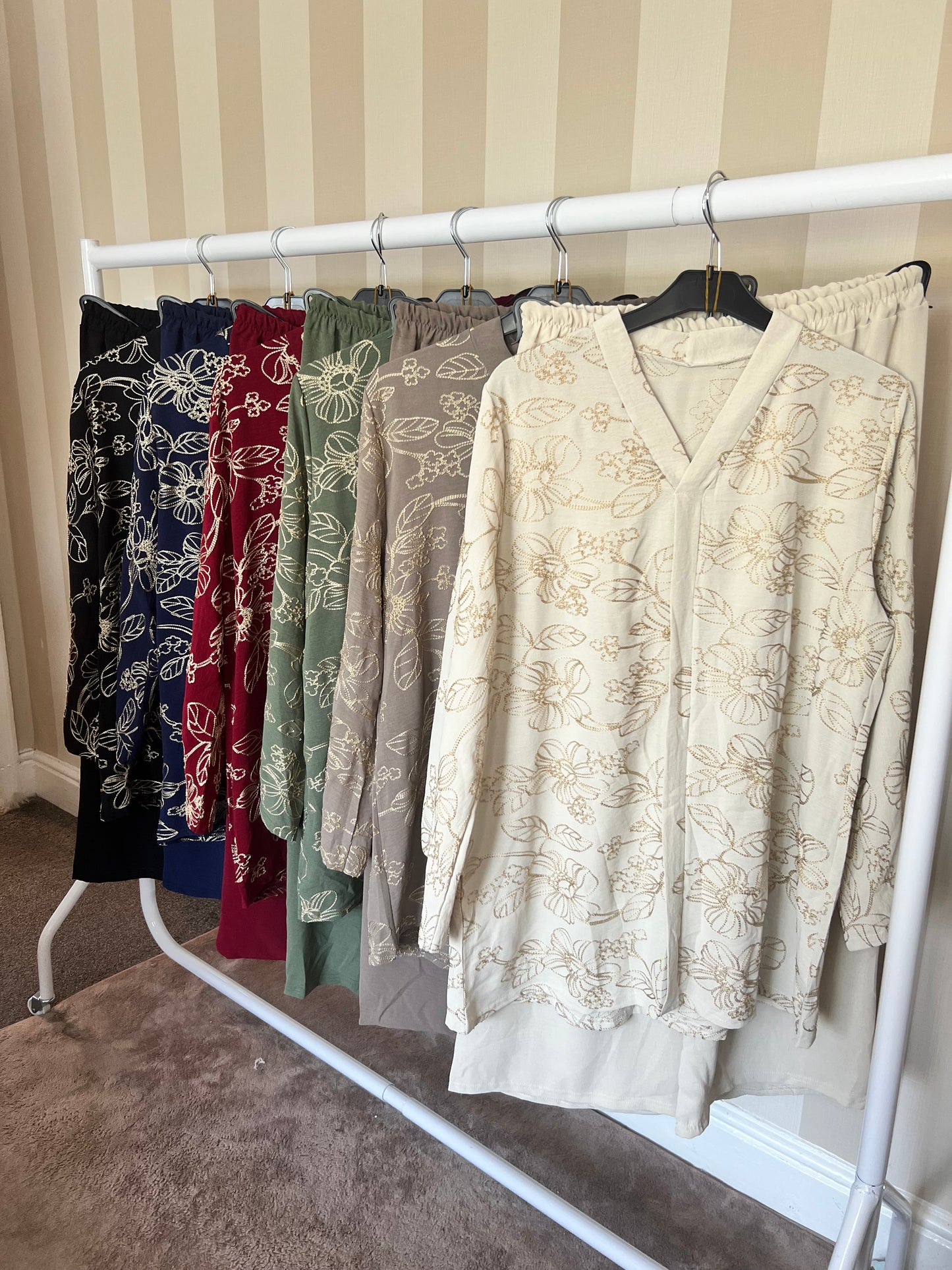 Lina Floral Embroidered Co Ord