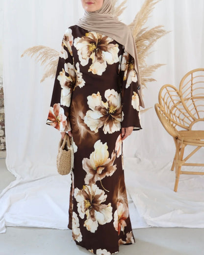 Sierra Floral Dress with Adjustable Tie Belt