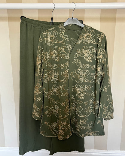 Lina Floral Embroidered Co Ord