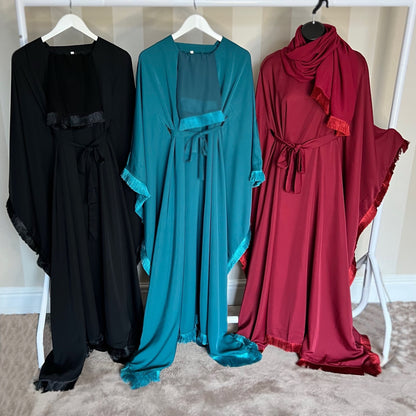 Nida Tassel Premium Abaya Dress