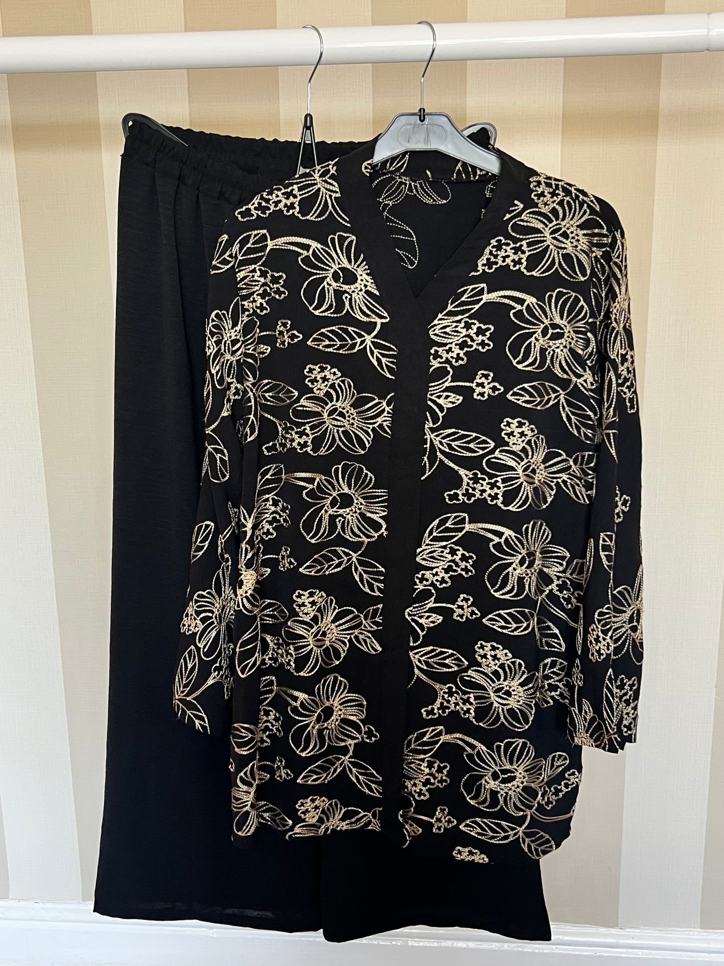 Lina Floral Embroidered Co Ord