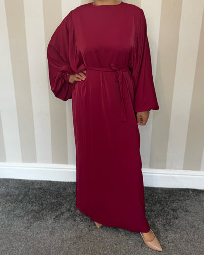 Balloon Sleeve Maxi Dress