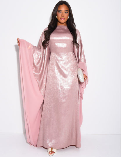 Dana Shimmer Inner Tie Belt Kaftan