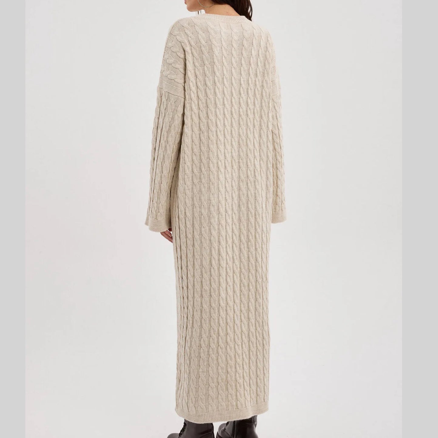 Cable Knit Jumper Dress