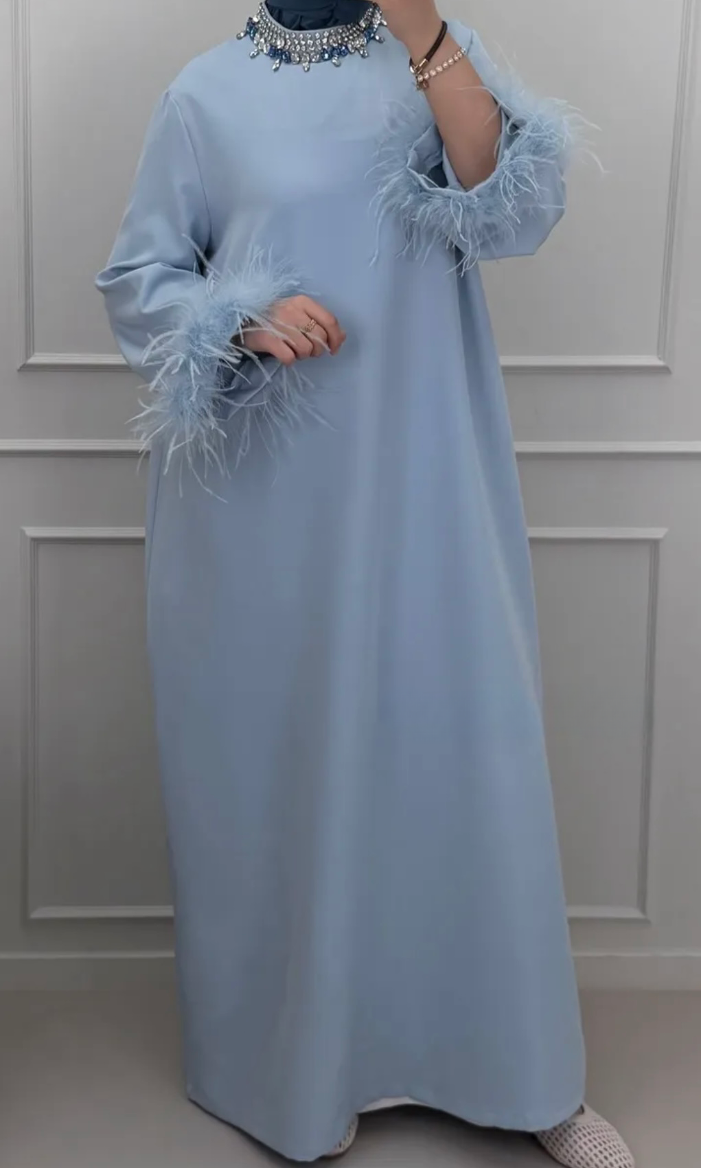Nadia Feather Crystal Dress