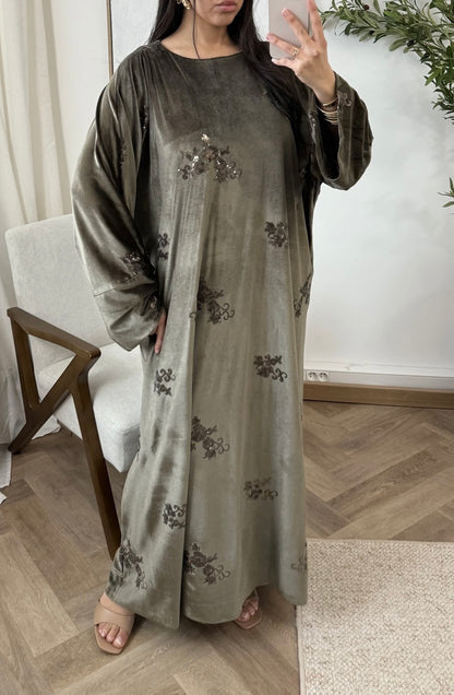 Velvet Sequin Oversized Dress