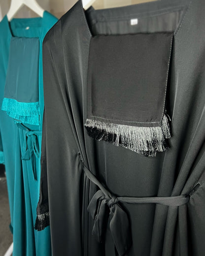 Nida Tassel Premium Abaya Dress