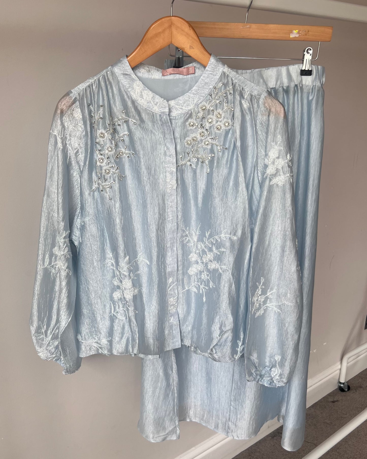 Deena Embellished Shimmer Skirt Co Ord