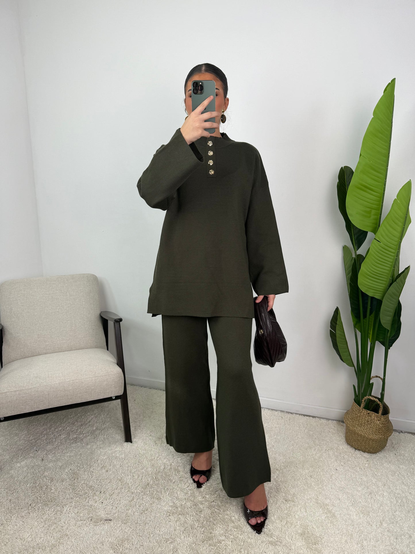 Lara Button Knit Co Ord