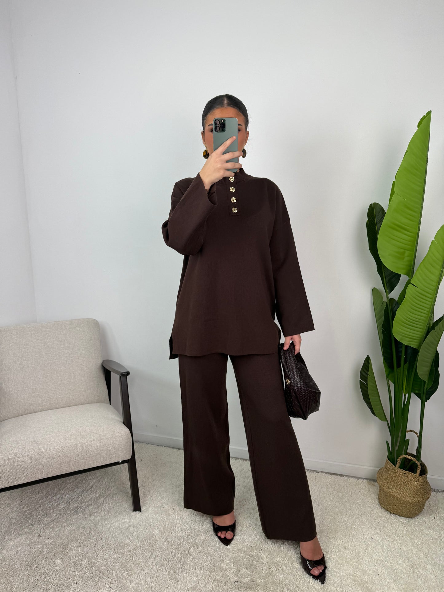 Lara Button Knit Co Ord