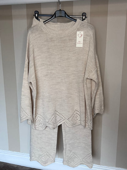 Scallop Knit Co Ord