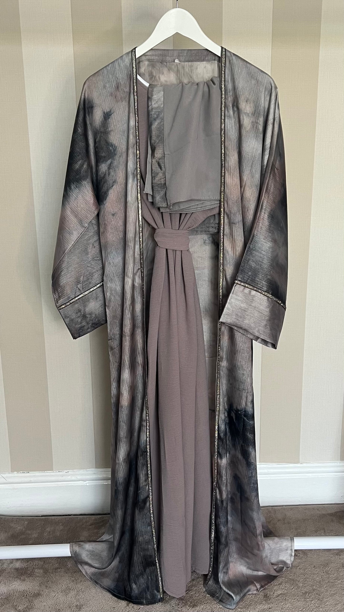 Marble 4pc Abaya Kimono Set