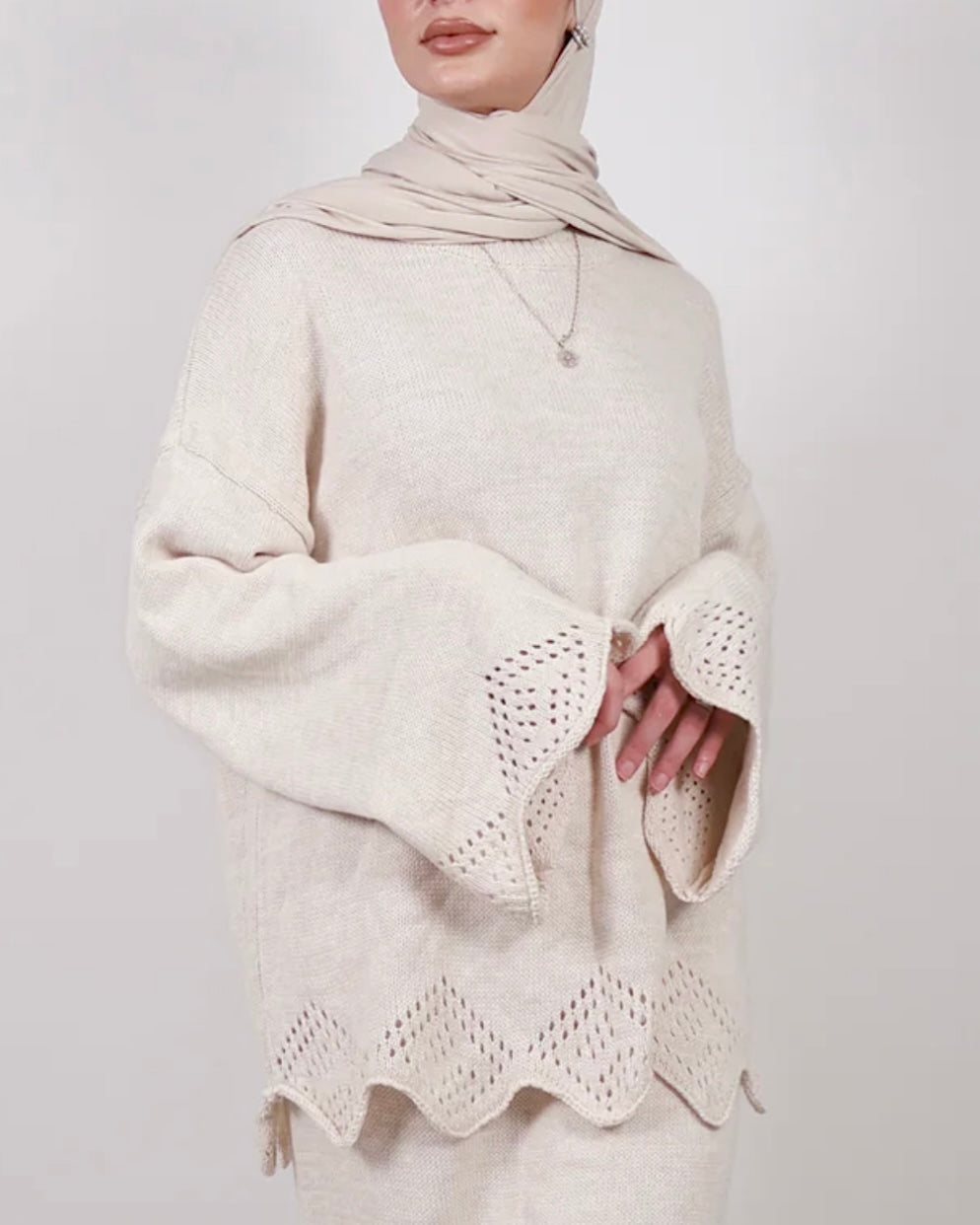 Scallop Knit Co Ord