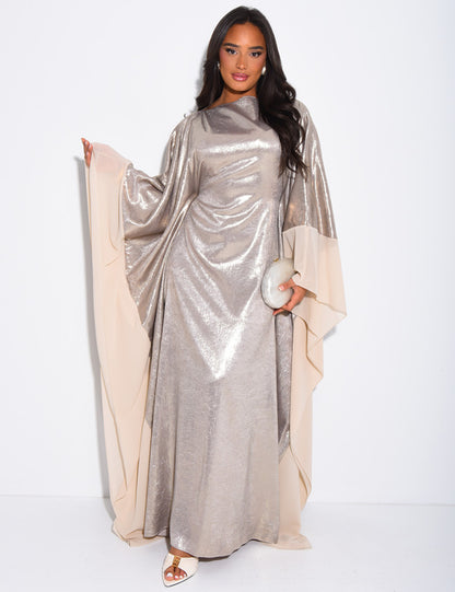 Dana Shimmer Inner Tie Belt Kaftan