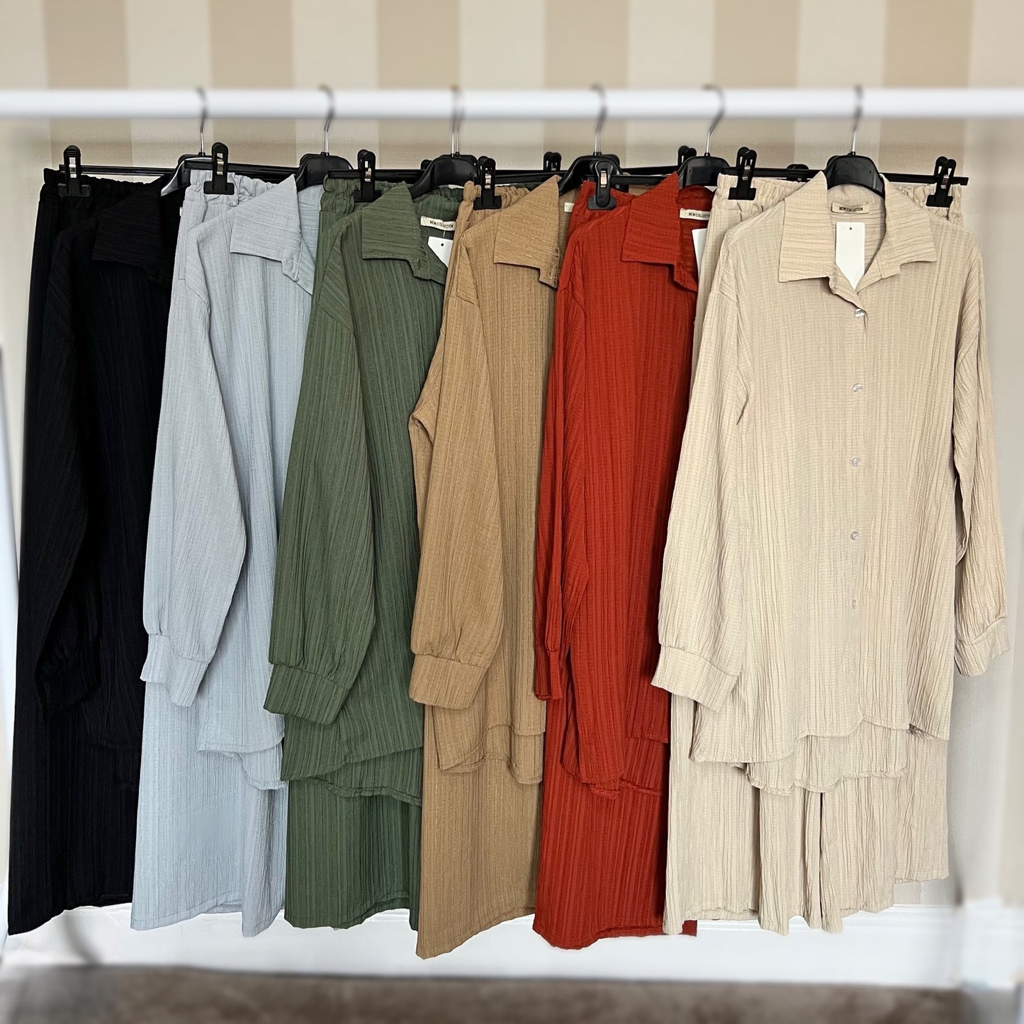 Textured Button Light Coord