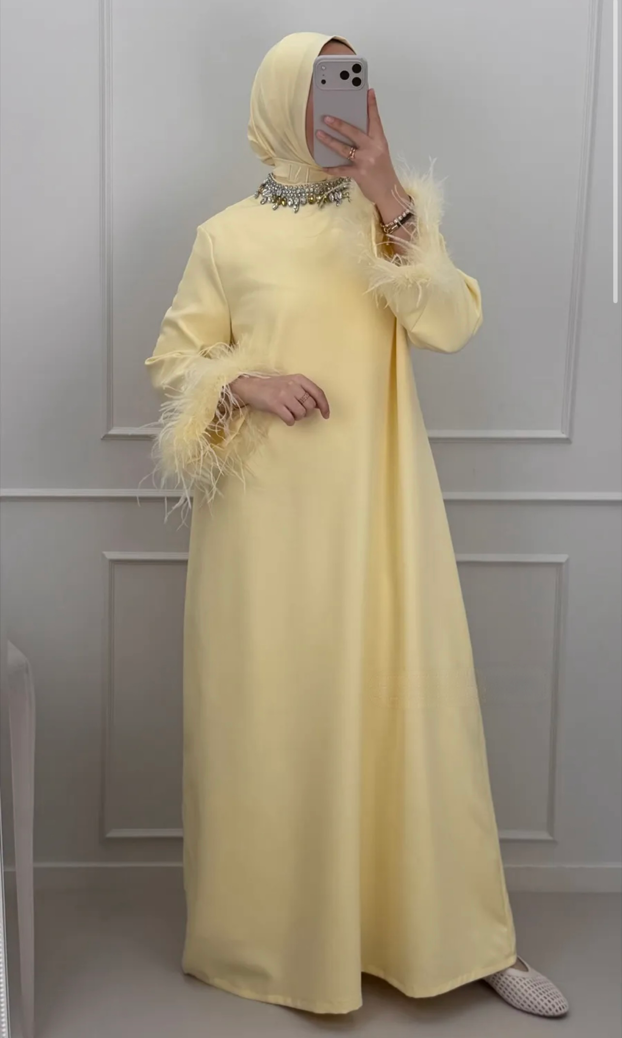 Nadia Feather Crystal Dress