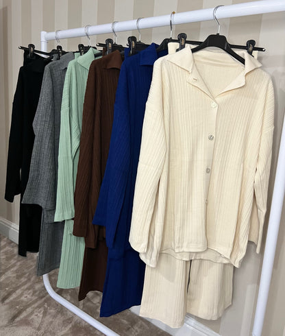 Premium Knit Cardigan Coord