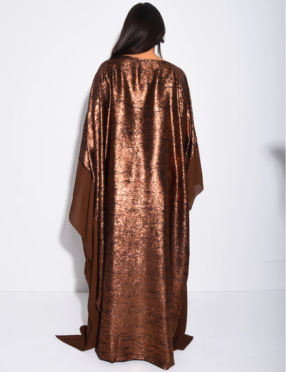 Dana Shimmer Inner Tie Belt Kaftan