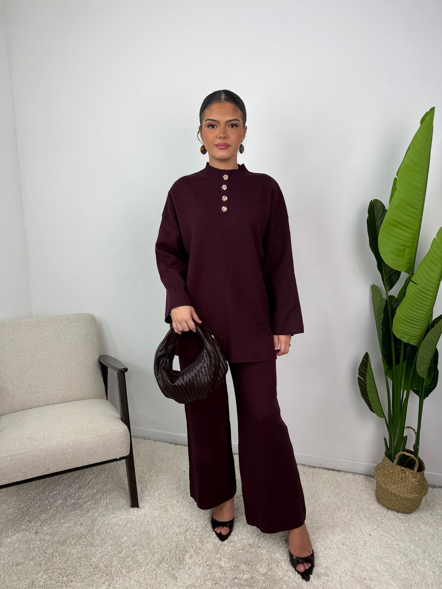Lara Button Knit Co Ord