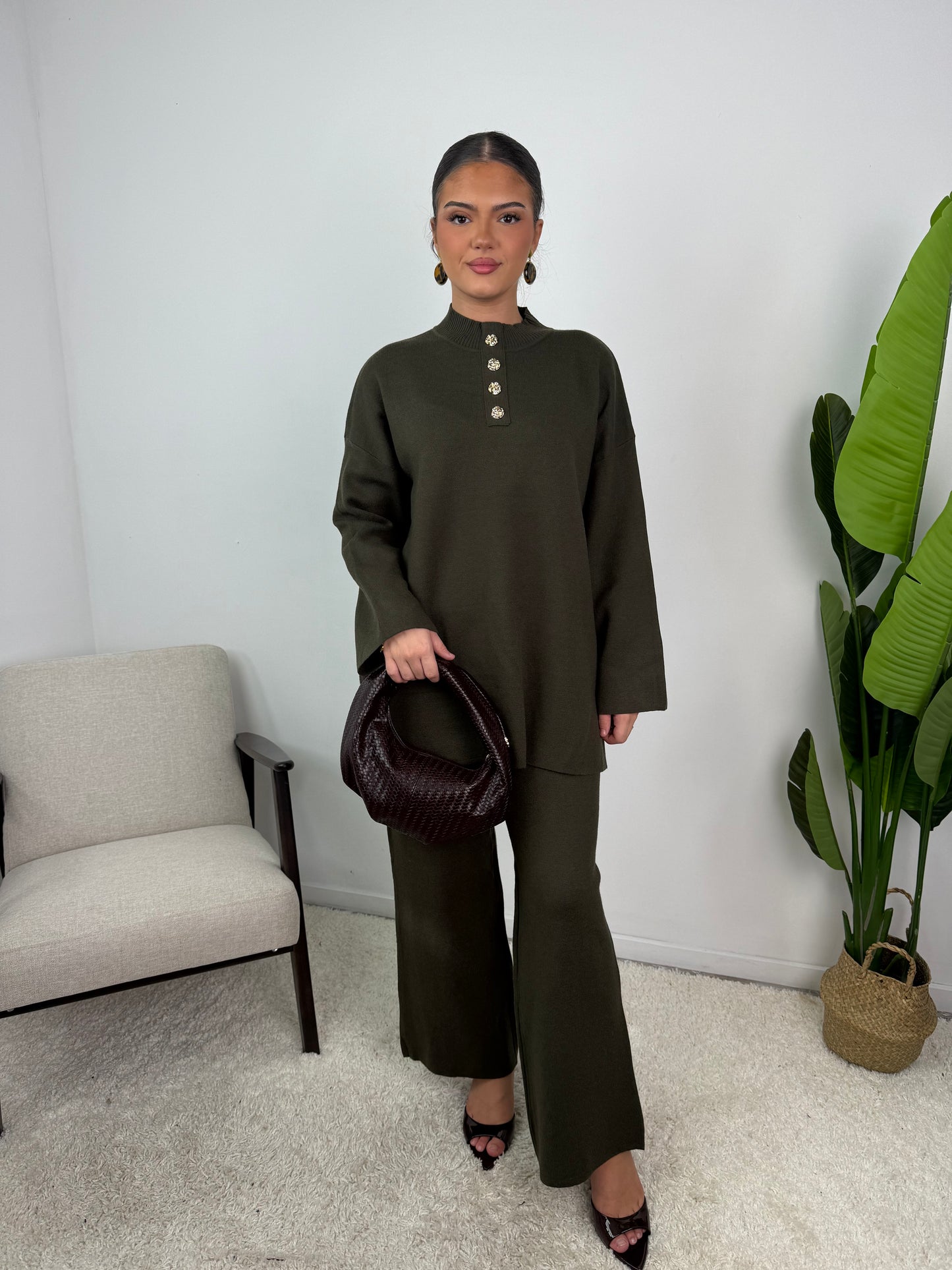 Lara Button Knit Co Ord