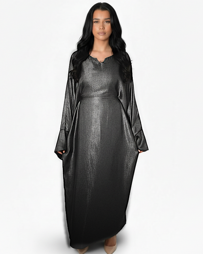 Rania Two Tone Inner Tie Belt Dress