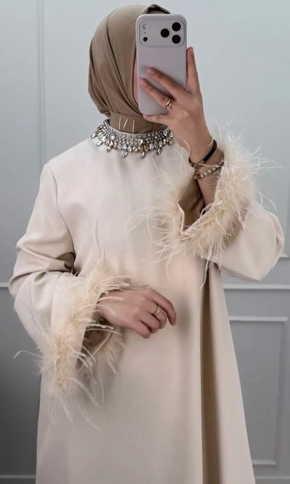 Nadia Feather Crystal Dress