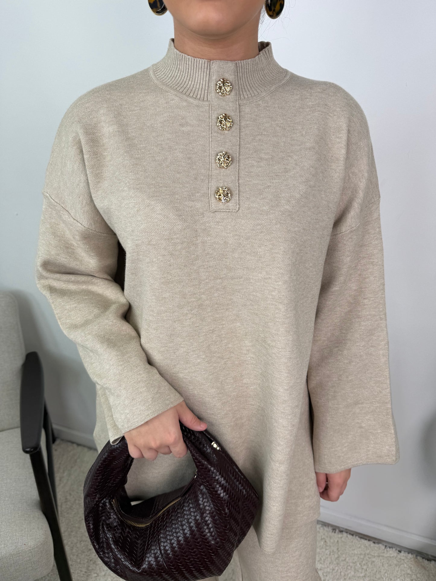 Lara Button Knit Co Ord