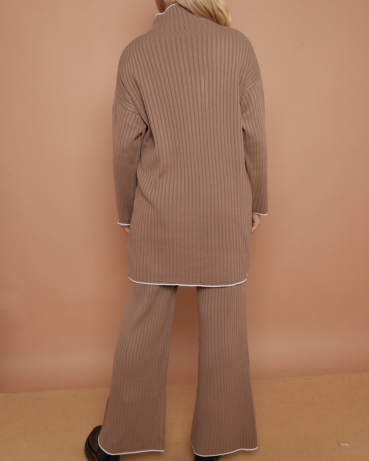 Rib Mock Neck Knit Co Ord