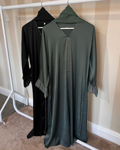 Iman Frill Sleeve Abaya