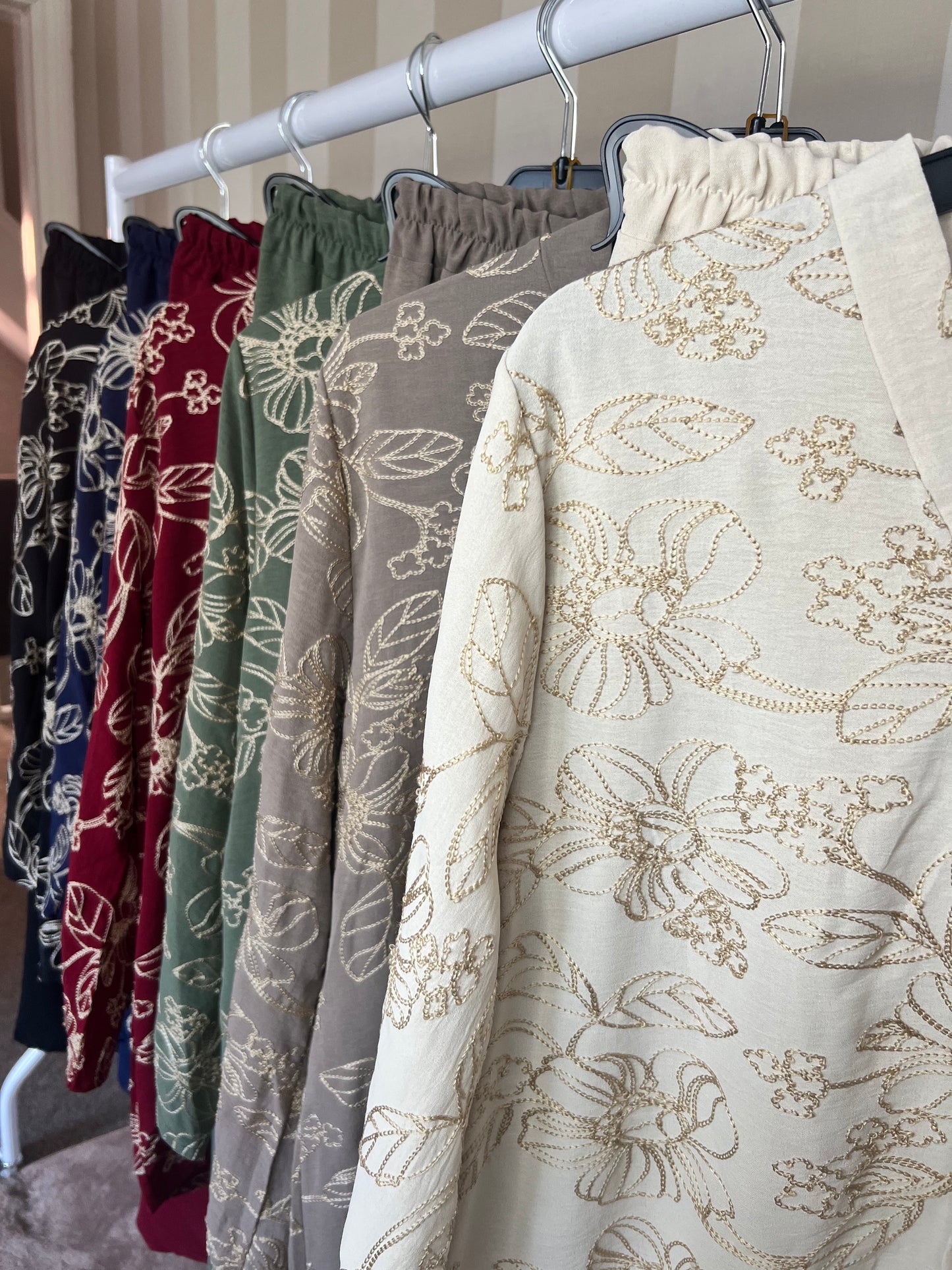 Lina Floral Embroidered Co Ord