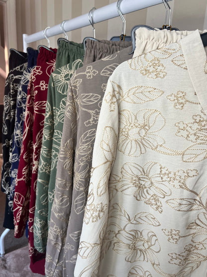 Lina Floral Embroidered Co Ord